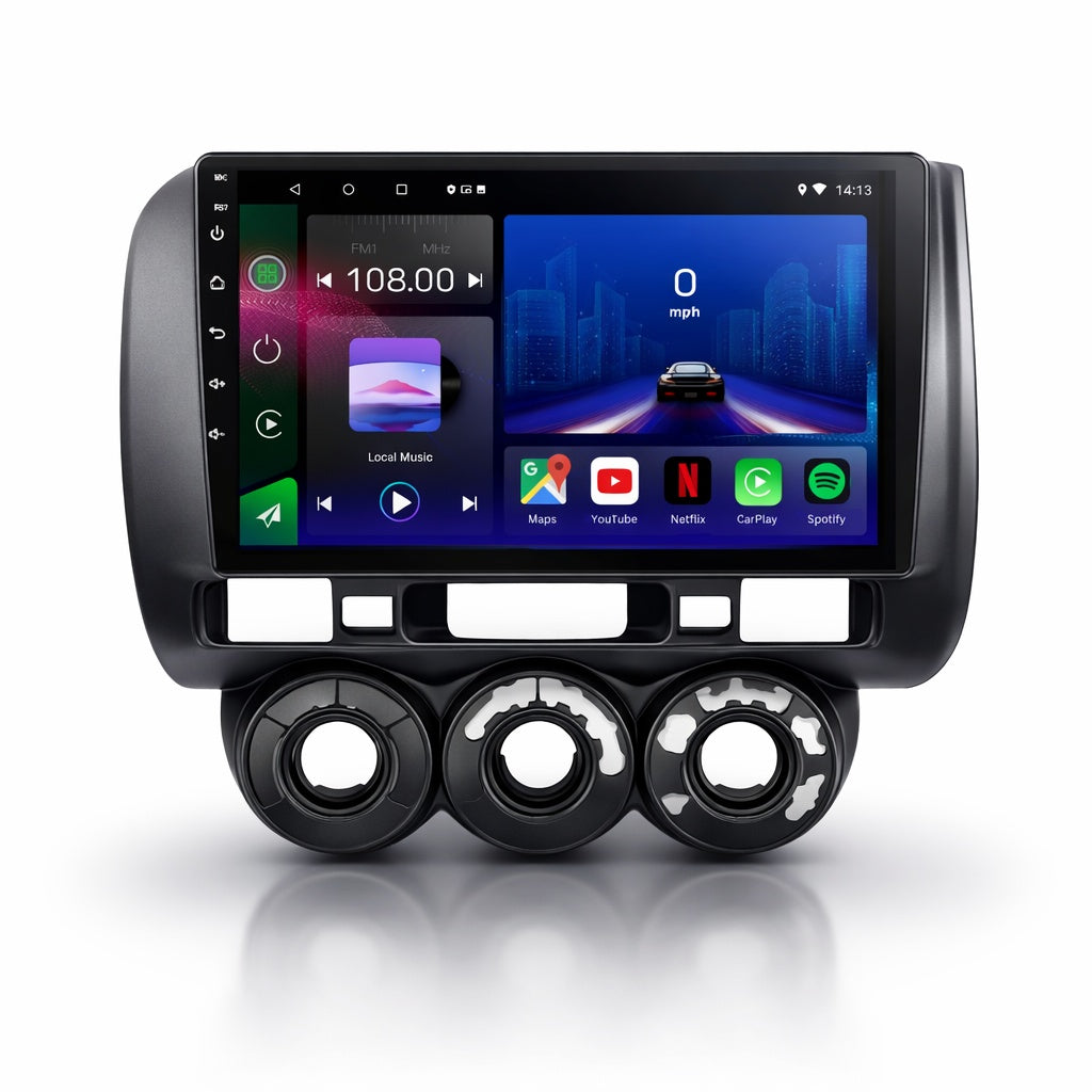 Honda Jazz & Fit 2002-2007 Android 14 Car Stereo Head Unit CarPlay Android Auto - Pluscenter