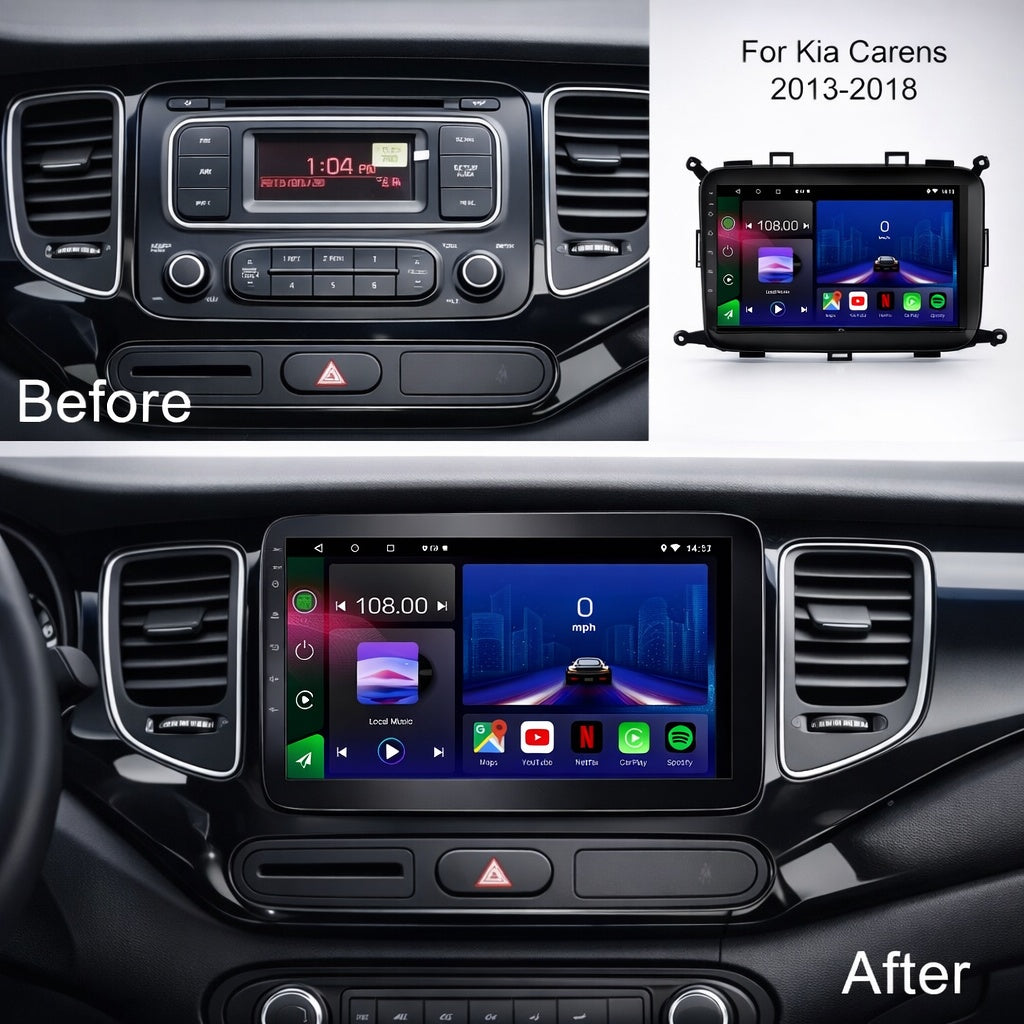 Kia Carens 2013-2018 Android 14 Car Stereo Head Unit CarPlay Android Auto - Pluscenter