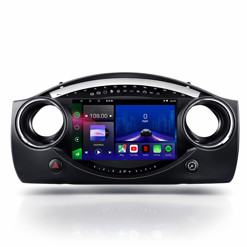 Mini Convertible Cooper Hatch 2002-2008 Android 14 Car Stereo Head Unit CarPlay Android Auto
