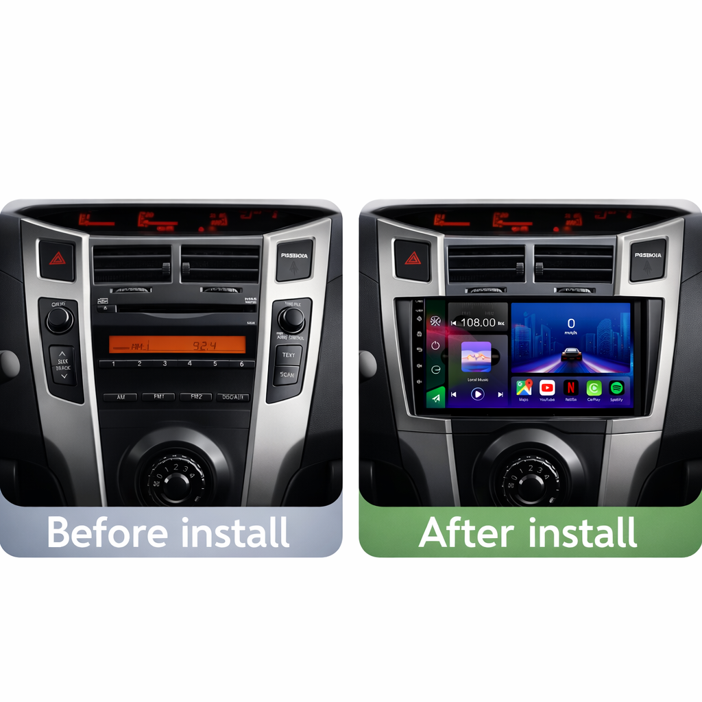 Toyota Yaris 2005–2012 Android 15 Car Stereo Head Unit | CarPlay Android Auto - Pluscenter
