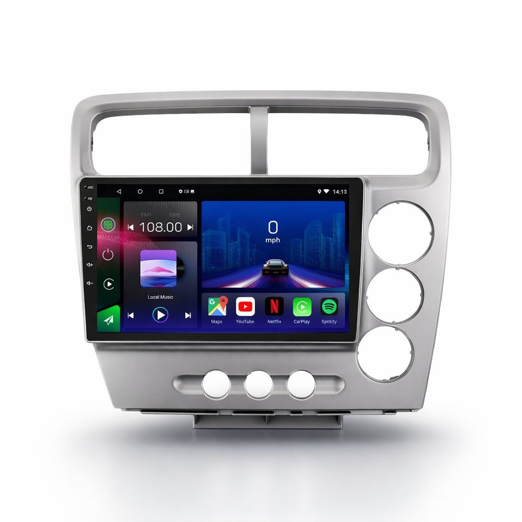 Honda Civic 2000-2005 Android 14 Car Stereo Head Unit CarPlay Android Auto - Pluscenter