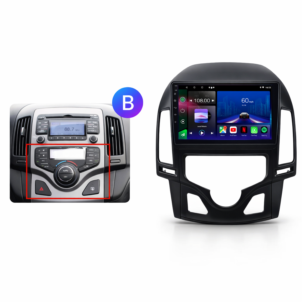 Hyundai i30 2008-2012 Android 15 Car Stereo Head Unit | CarPlay & Android Auto - Pluscenter