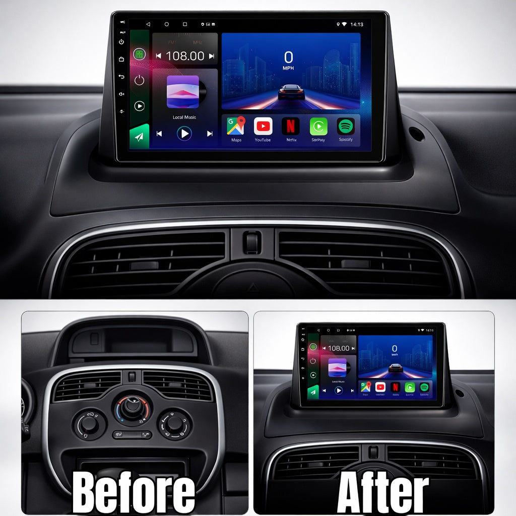 Renault Kangoo 2009-2018 Android 14 Car Stereo Head Unit CarPlay Android Auto