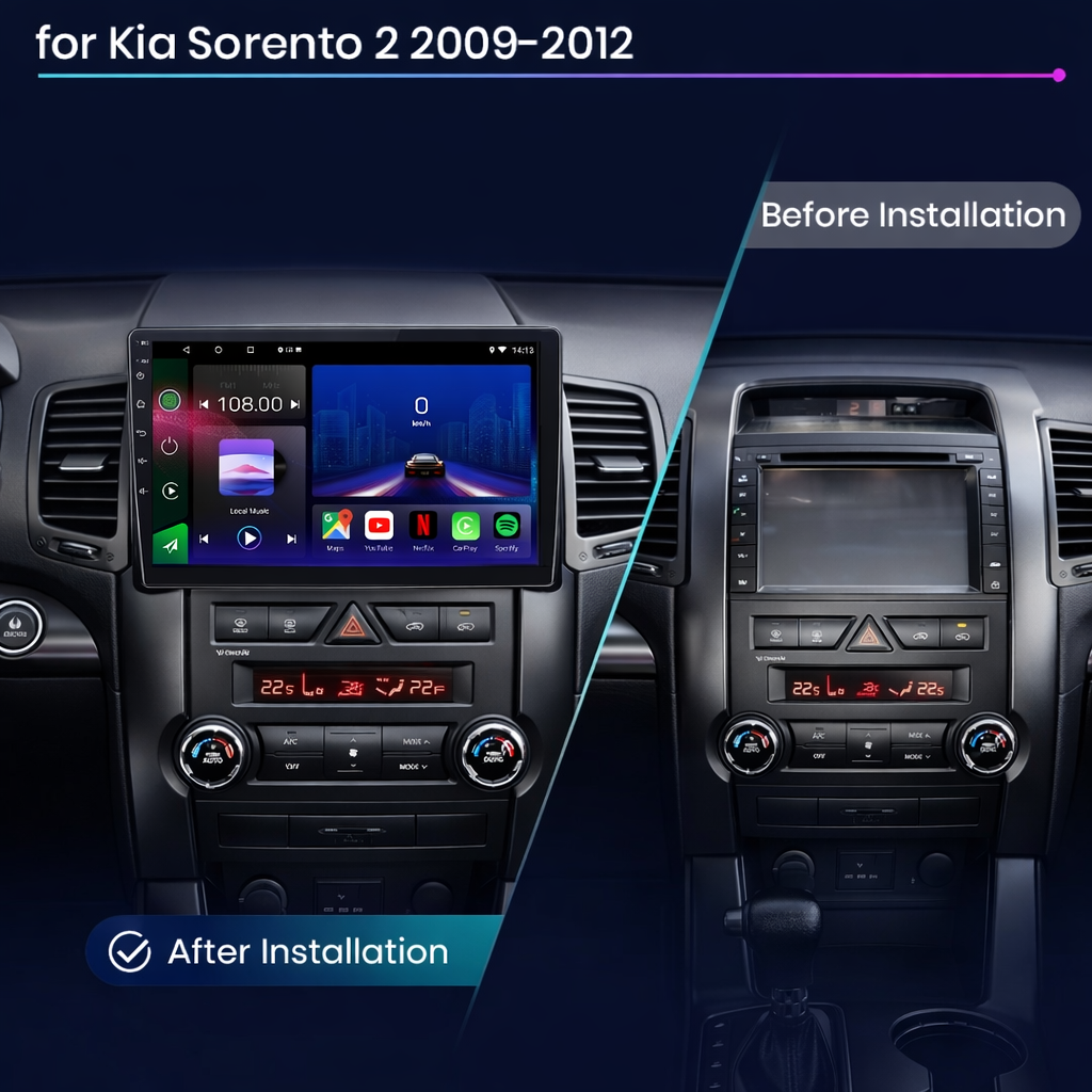 Kia Sorento 2009-2012 Android 15 Car Stereo Head Unit | CarPlay & Android Auto