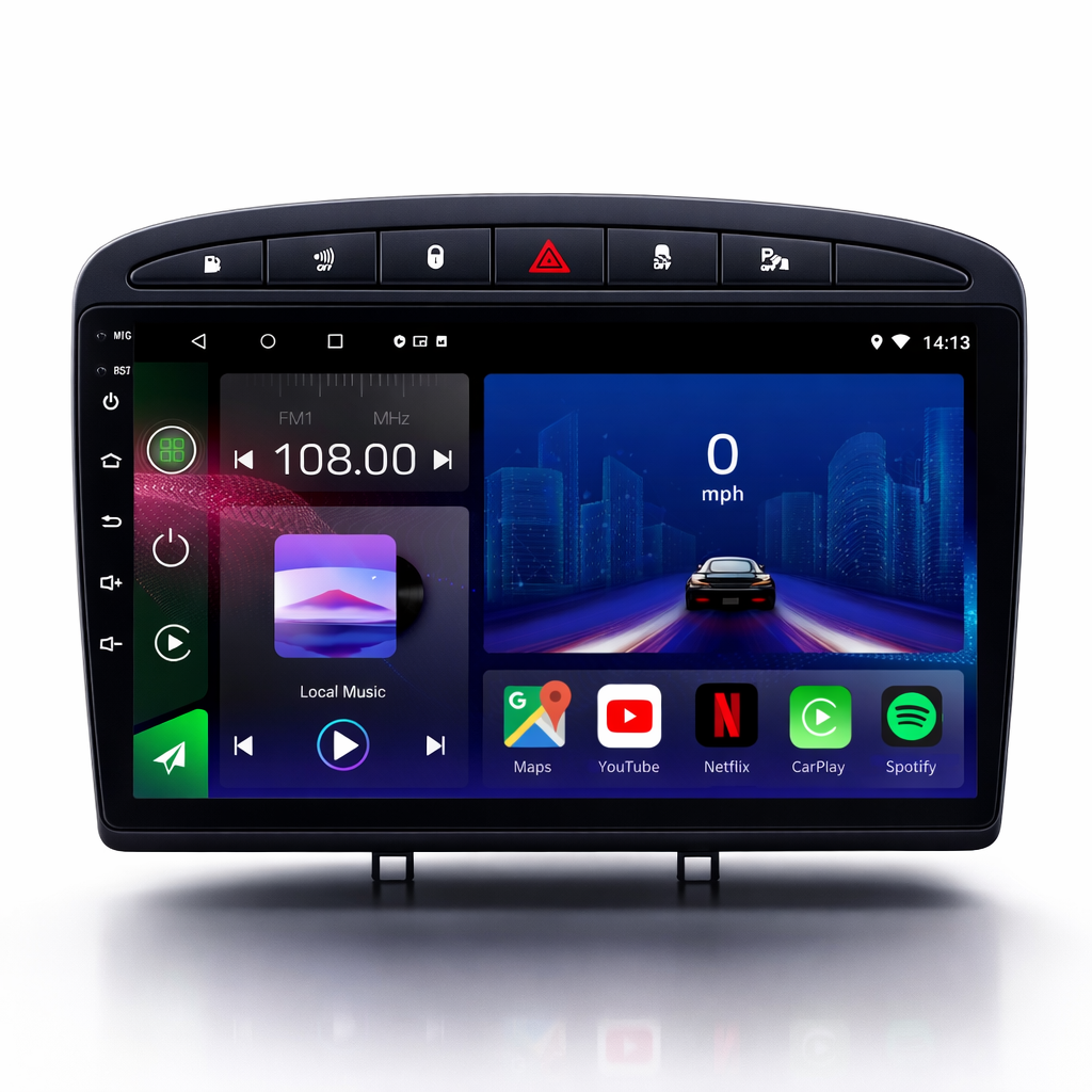 Peugeot 308 & 308SW & 408 2007-2013 Android 15 Car Stereo Head Unit | CarPlay Android Auto - Pluscenter