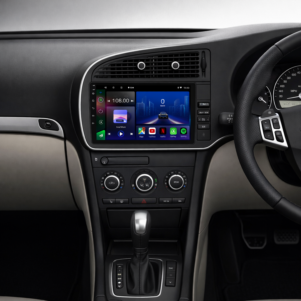 Saab 93 9-3 2006-2011 Android 15 Car Stereo Head Unit | CarPlay Android Auto - Pluscenter