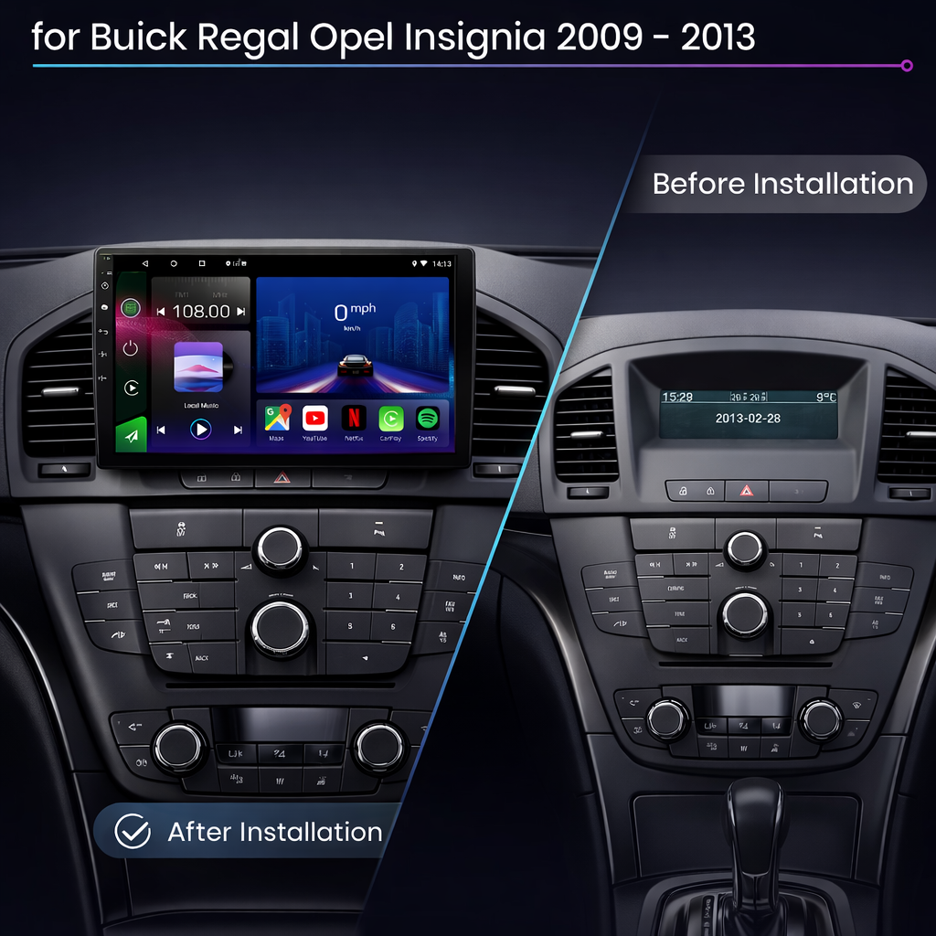 Vauxhall Insignia 2008-2013 Android 15 Car Stereo Head Unit | CarPlay Android Auto - Pluscenter