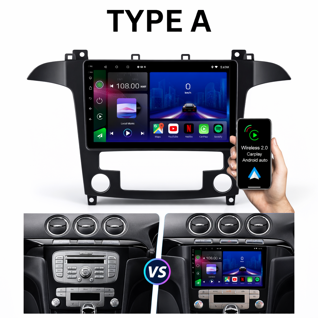 Ford S-Max 2006-2015 Android 15 Car Stereo Head Unit | CarPlay & Android Auto