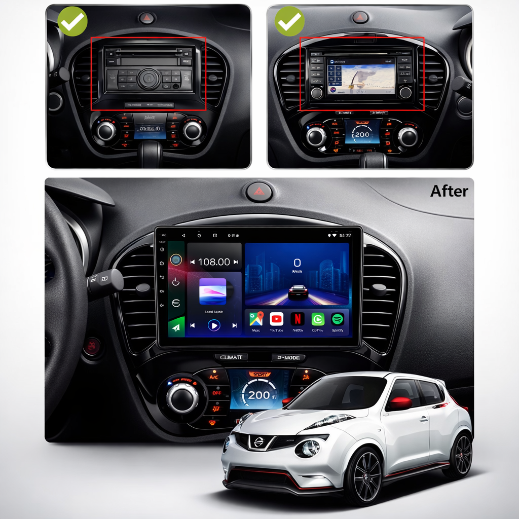 Nissan Juke 2010-2019 Android 15 Car Stereo Head Unit | CarPlay Android Auto - Pluscenter