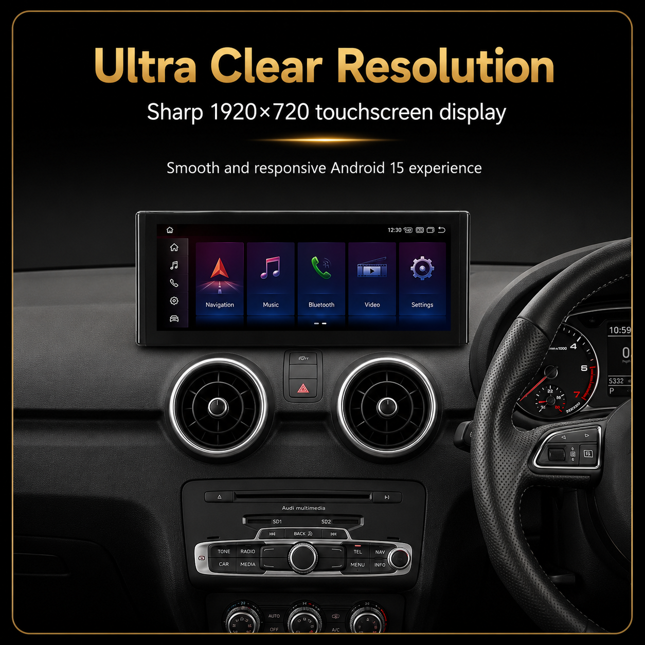 Audi A1/S1 2010-2018 Android 15 Stereo | CarPlay & Android Auto