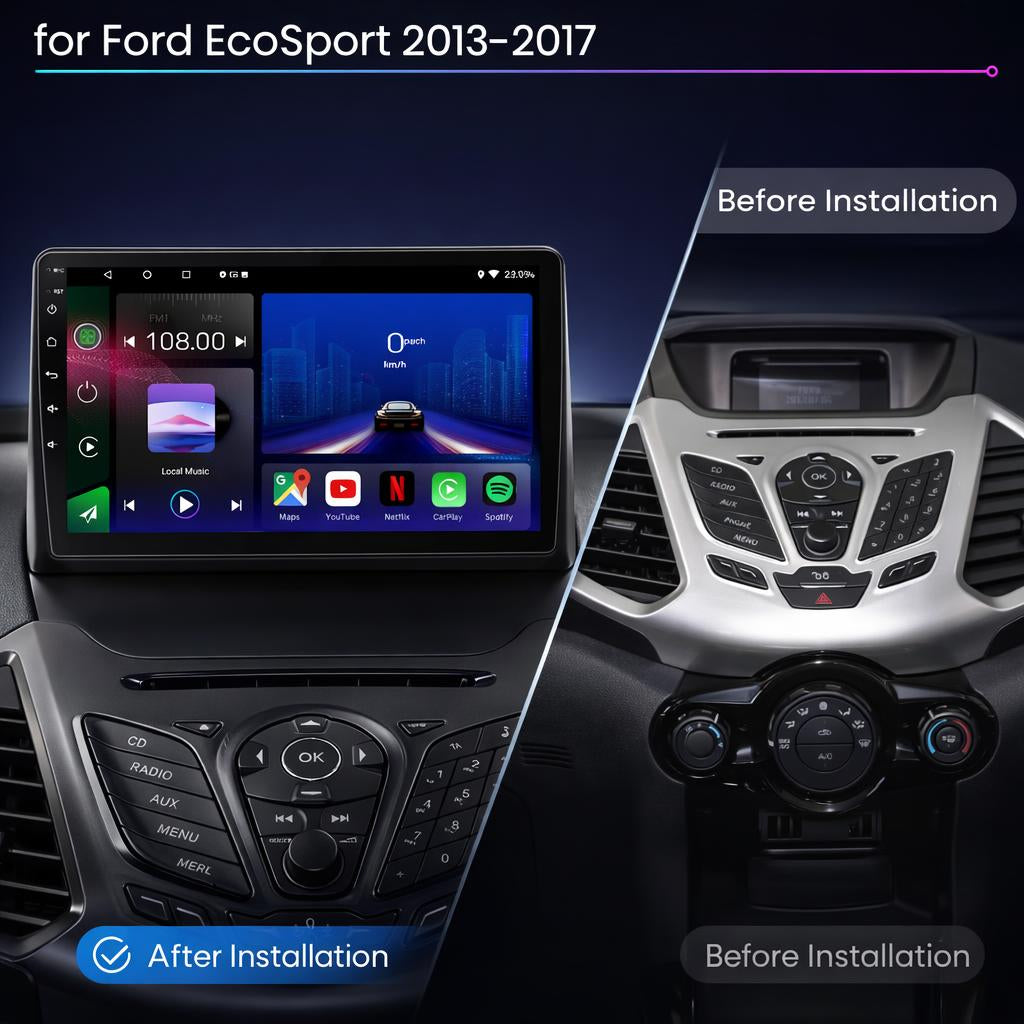 Ford Ecosport | 2013-2017 | Android 12 | Autoradio-Kopfeinheit
