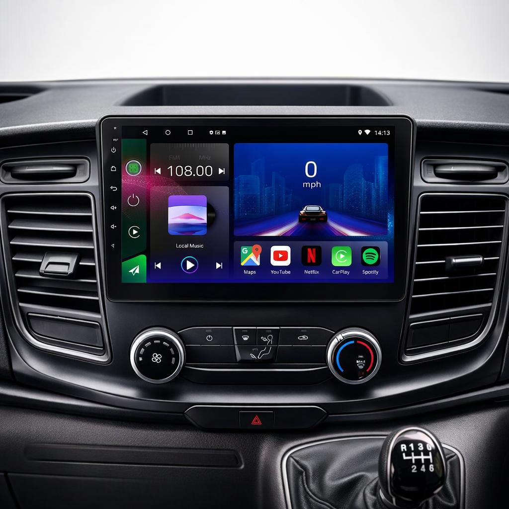Ford Transit Custom Tourneo 350 2018-2024 Android 14 Car Stereo Head Unit CarPlay Android Auto - Pluscenter