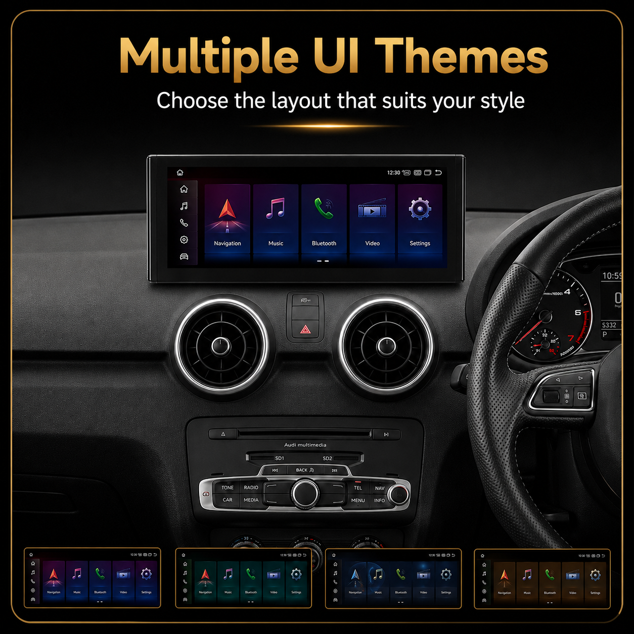 Audi A1/S1 2010-2018 Android 15 Stereo | CarPlay & Android Auto
