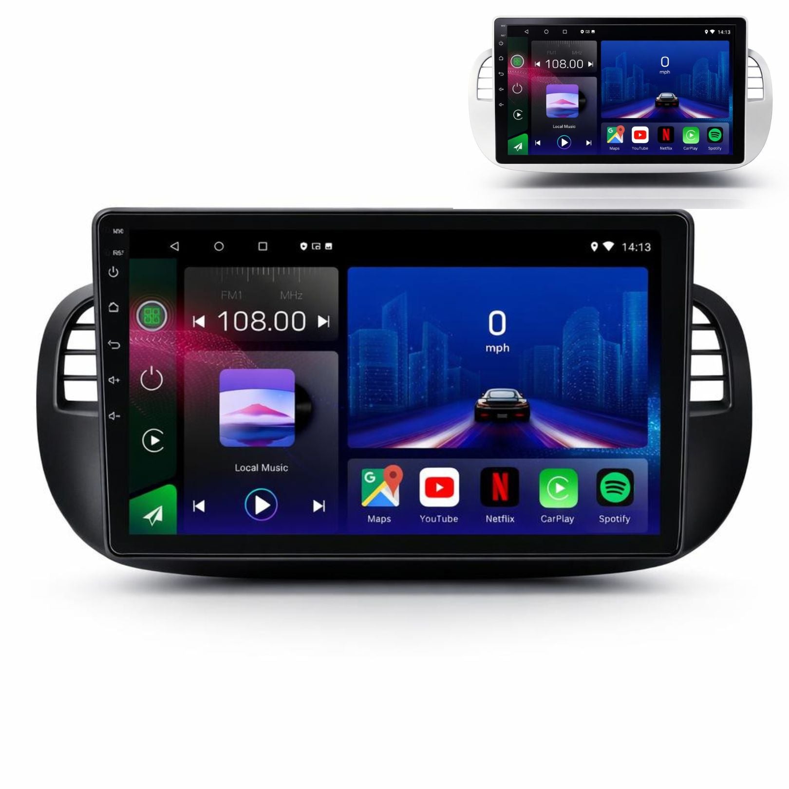 FIAT 500 2007-2015 Android 14 Car Stereo Head Unit - Pluscenter