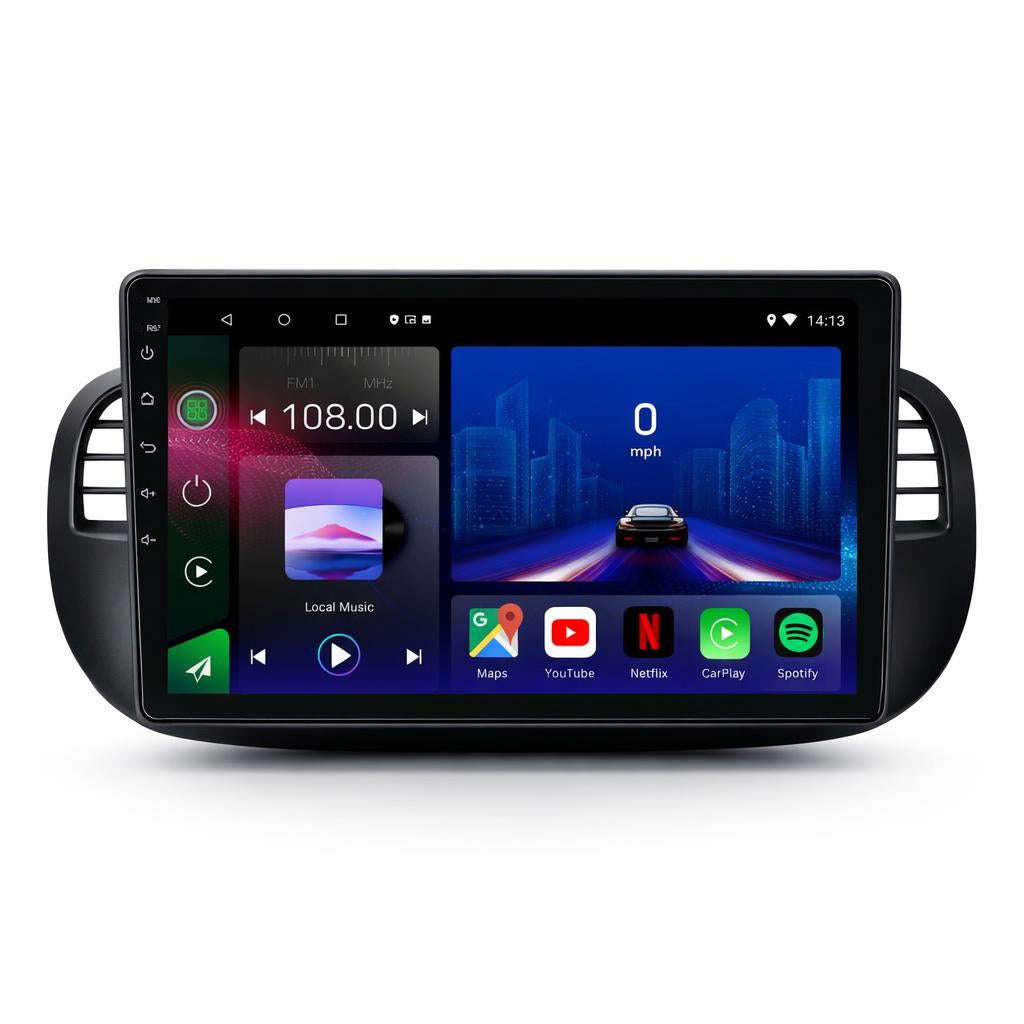 FIAT 500 2007-2015 Android 14 Car Stereo Head Unit - Pluscenter