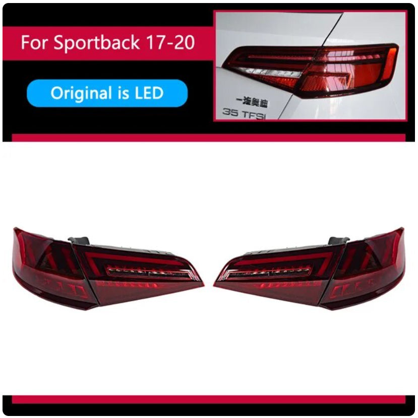 Audi | A3 S3 RS3 | 2013-2020 | Car Lights LED Rear Tail Lights Sequential Turn Signal | Sportback - Pluscenter