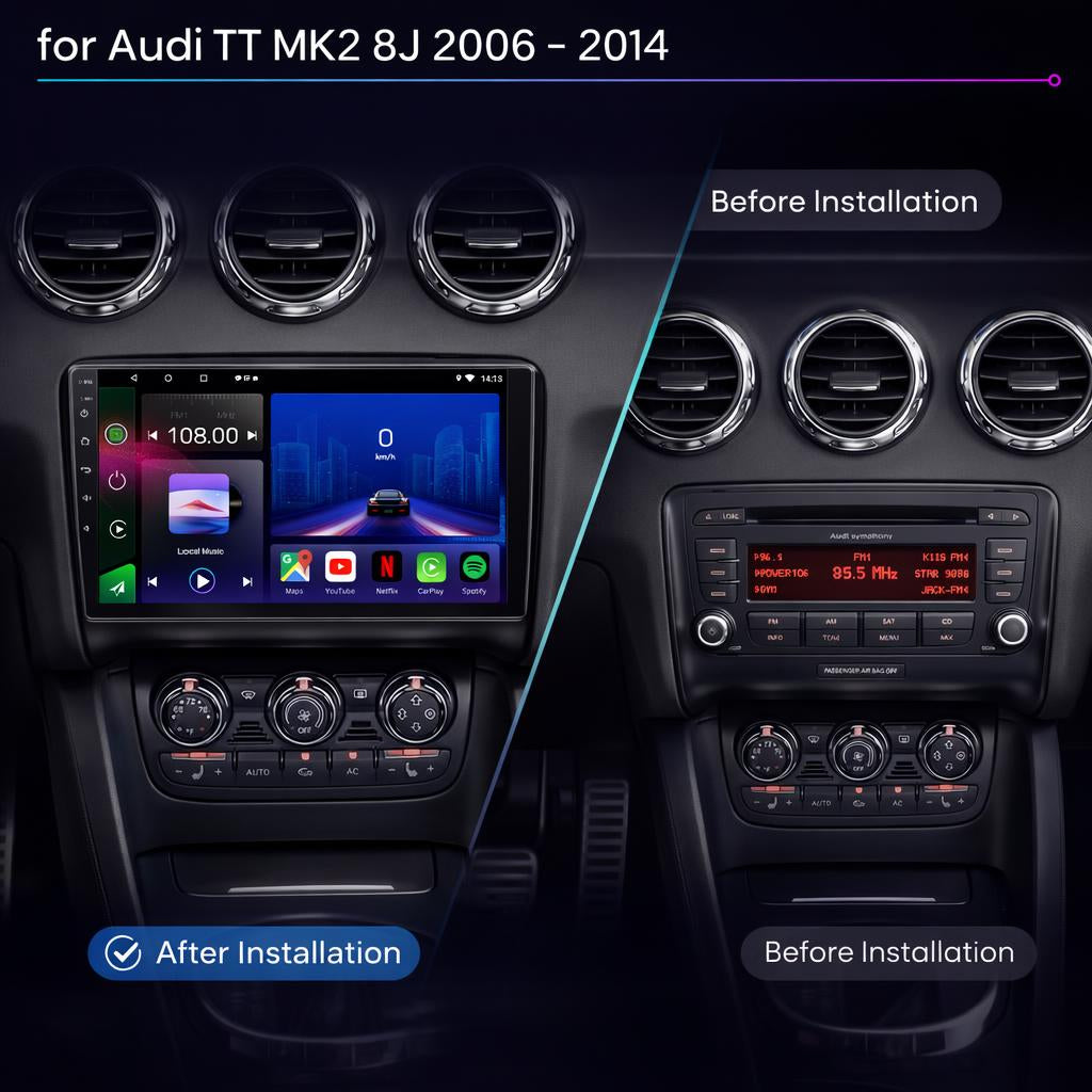 Audi TT TTS TTRS | MK2 2006-2014 | Android 14 | Car Stereo Head Unit | Bose - Pluscenter