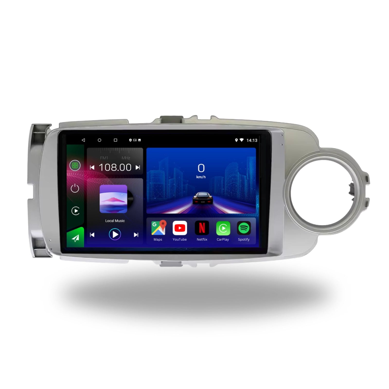 Toyota Yaris (2012–2017) Android 14 Car Stereo – Touchscreen Head Unit with Wireless CarPlay & Android Auto - Pluscenter