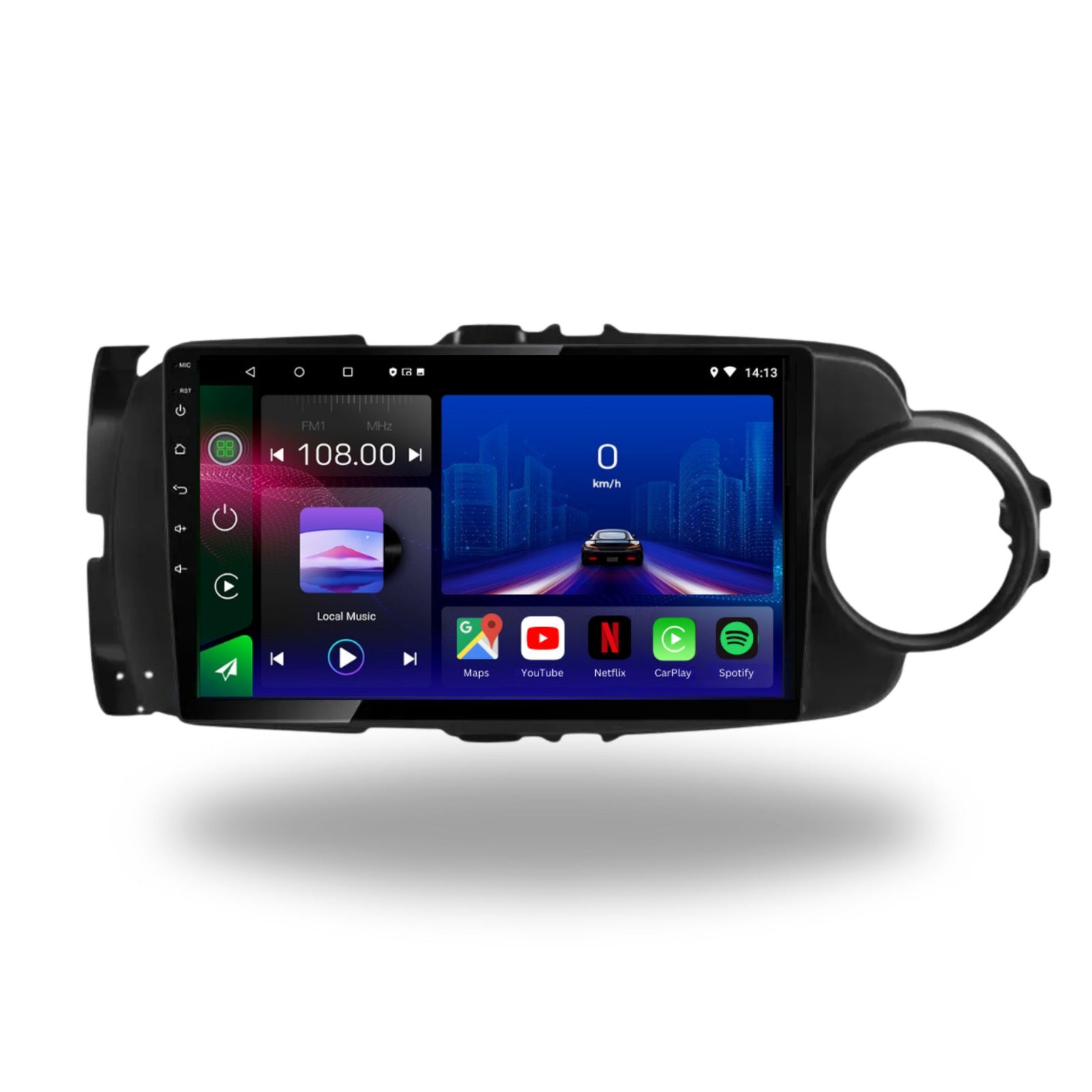 Toyota Yaris (2012–2017) Android 14 Car Stereo – Touchscreen Head Unit with Wireless CarPlay & Android Auto - Pluscenter