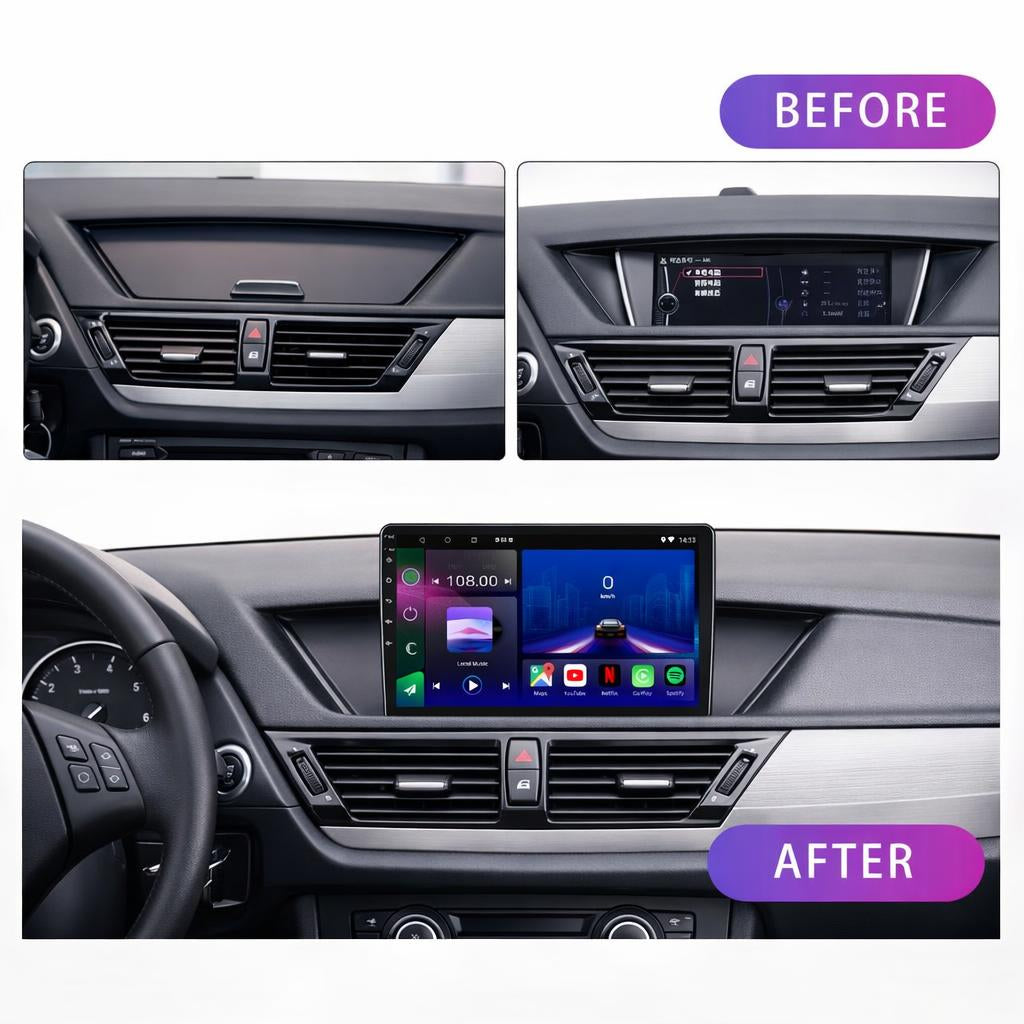 BMW X1 | 2009-2015 | Android 14 | Car Stereo Head Unit | CarPlay Android Auto - Pluscenter