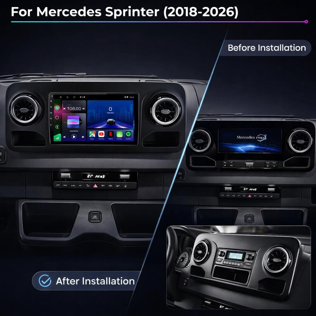 Mercedes Sprinter | 2018-2026 | Android 14 | Car Stereo | Head Unit - Pluscenter