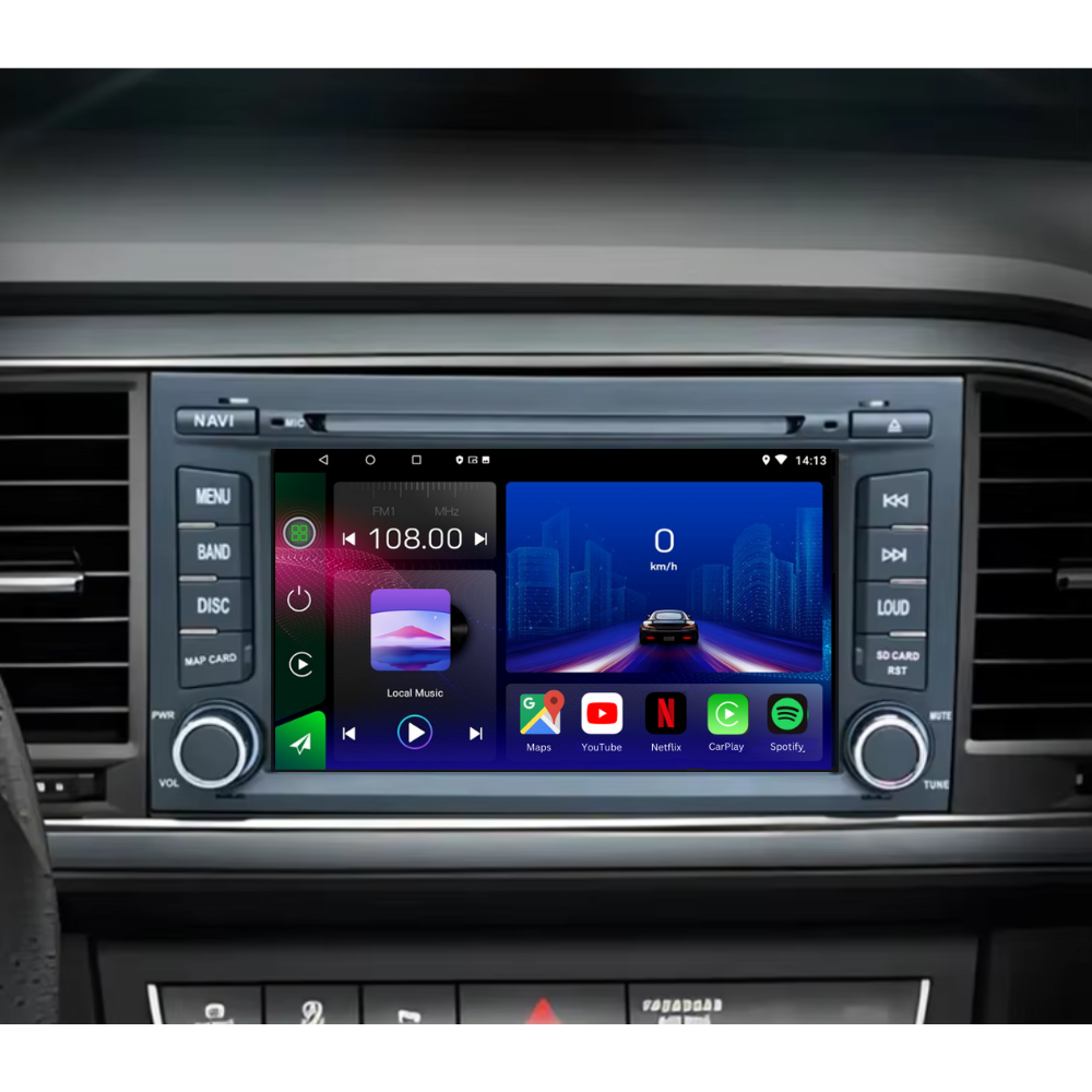 Seat Leon 2013-2020 & Ibiza 2014-2017 Android 15 Car Stereo Head Unit | CarPlay Android Auto - Pluscenter