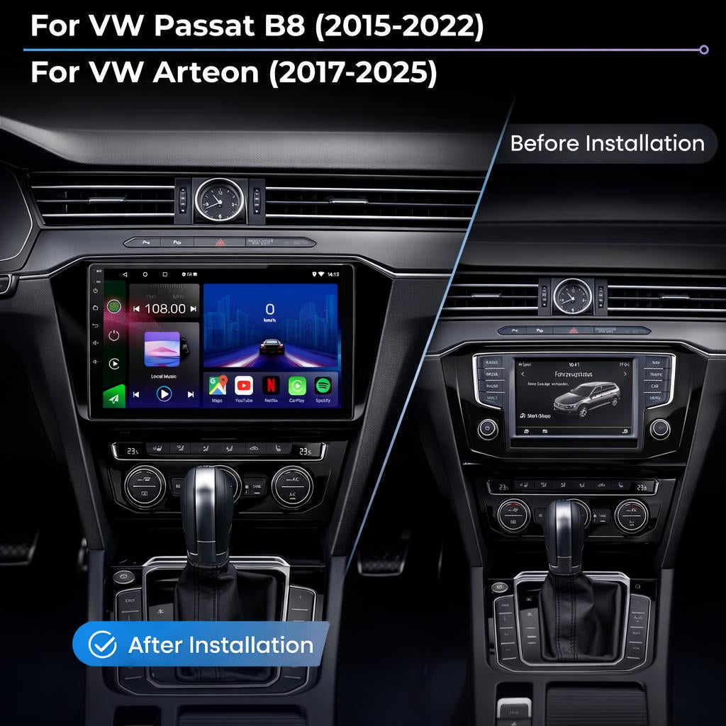 Volkswagen | Passat B8 2015-2022 | Arteon 2017-2025 | Android 14 | Car Stereo | Head Unit - Pluscenter