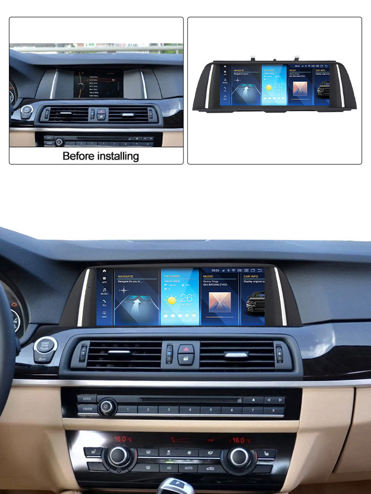 BMW 5 Series | 2010-2017 | F10 F11 F18 | Android 13 | Car Stereo Wireless CarPlay & Android Auto Head Unit CIC NBT - Pluscenter
