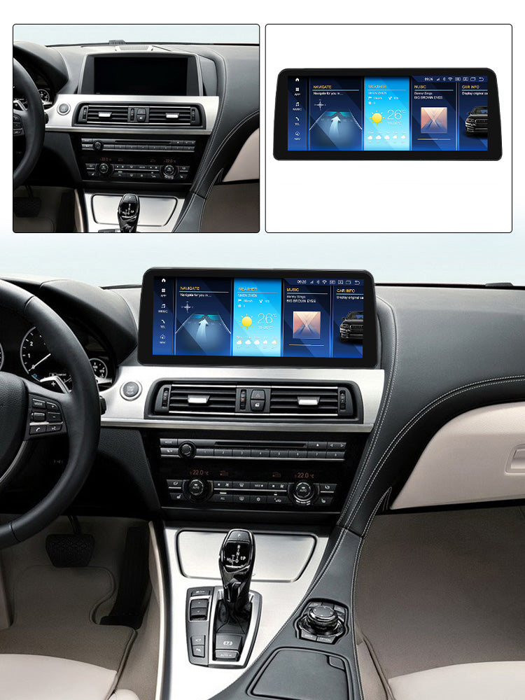 BMW 6 Series | 2009-2017 | F06 F12 | Android 13 Wireless CarPlay & Android Auto | Car Stereo Head Unit CIC NBT - Pluscenter