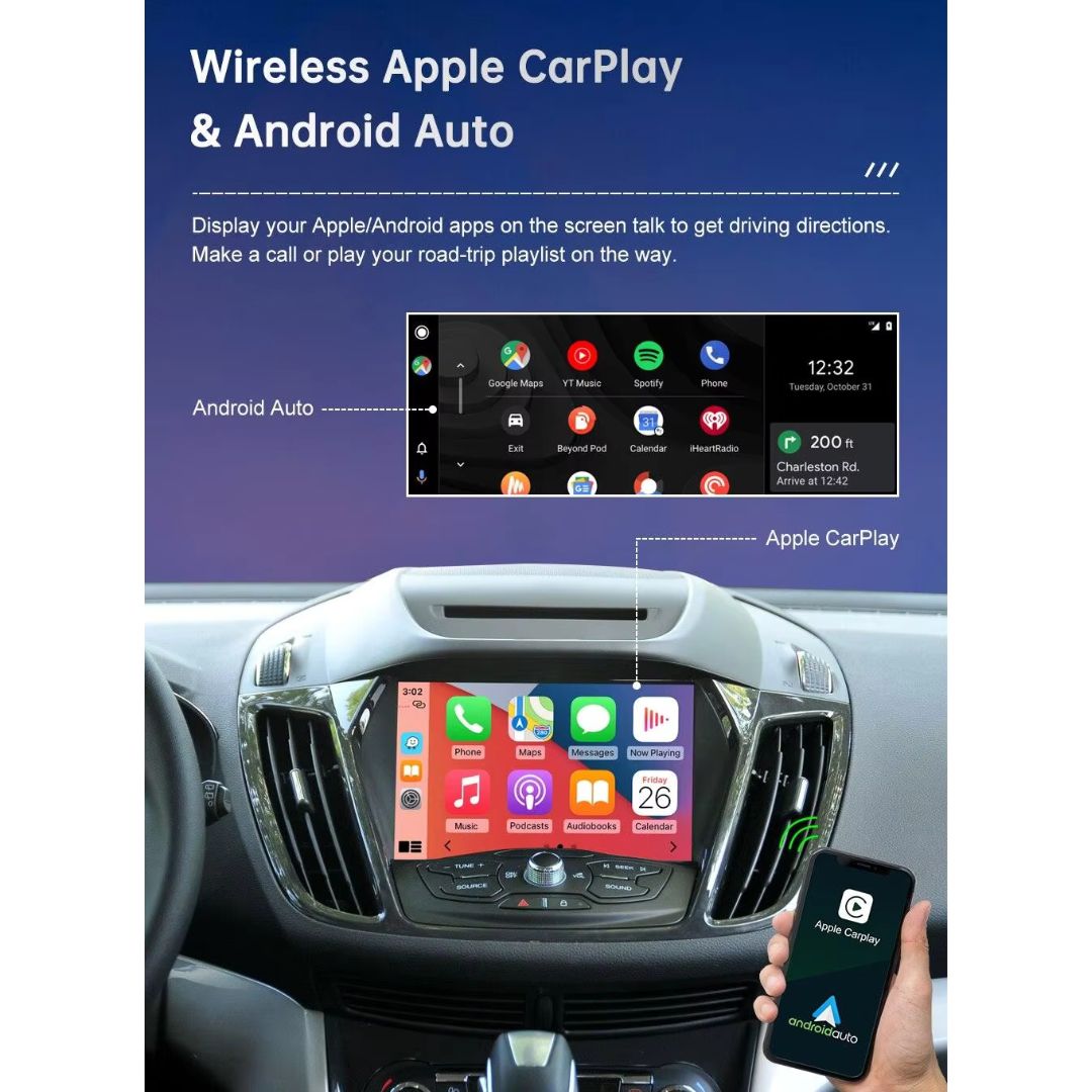 For Ford Wireless Apple CarPlay Retrofit Android Auto 2011-2016 SYNC 2 - Pluscenter