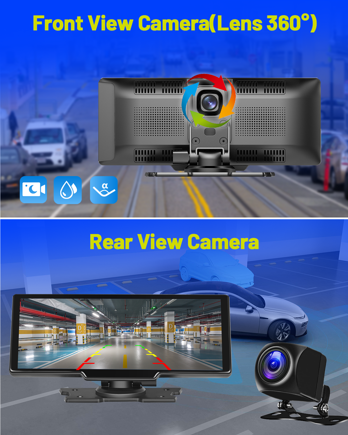 Smart Player | 10.26 Display | CarPlay Android Auto | Car Stereo  | Rear Camera Monitor | Dash Cam DVR | FM Radio - Pluscenter