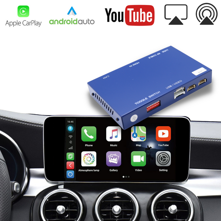 Syncsonic Premium For Mercedes Wireless Apple CarPlay Retrofit Android Auto Box NTG Original Screen car audio product
