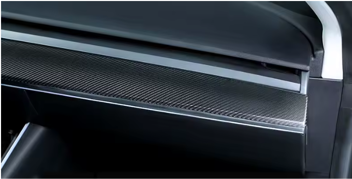 For Tesla 3 Y Real Carbon Fiber or Alcantara Dashboard + Door Trims - Pluscenter