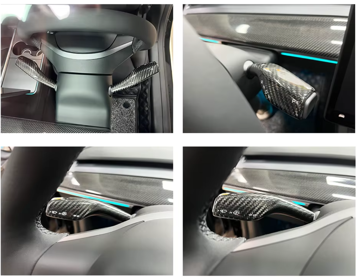 For Tesla 3 | Y Real Carbon Fiber Turn Signal Cover - Pluscenter