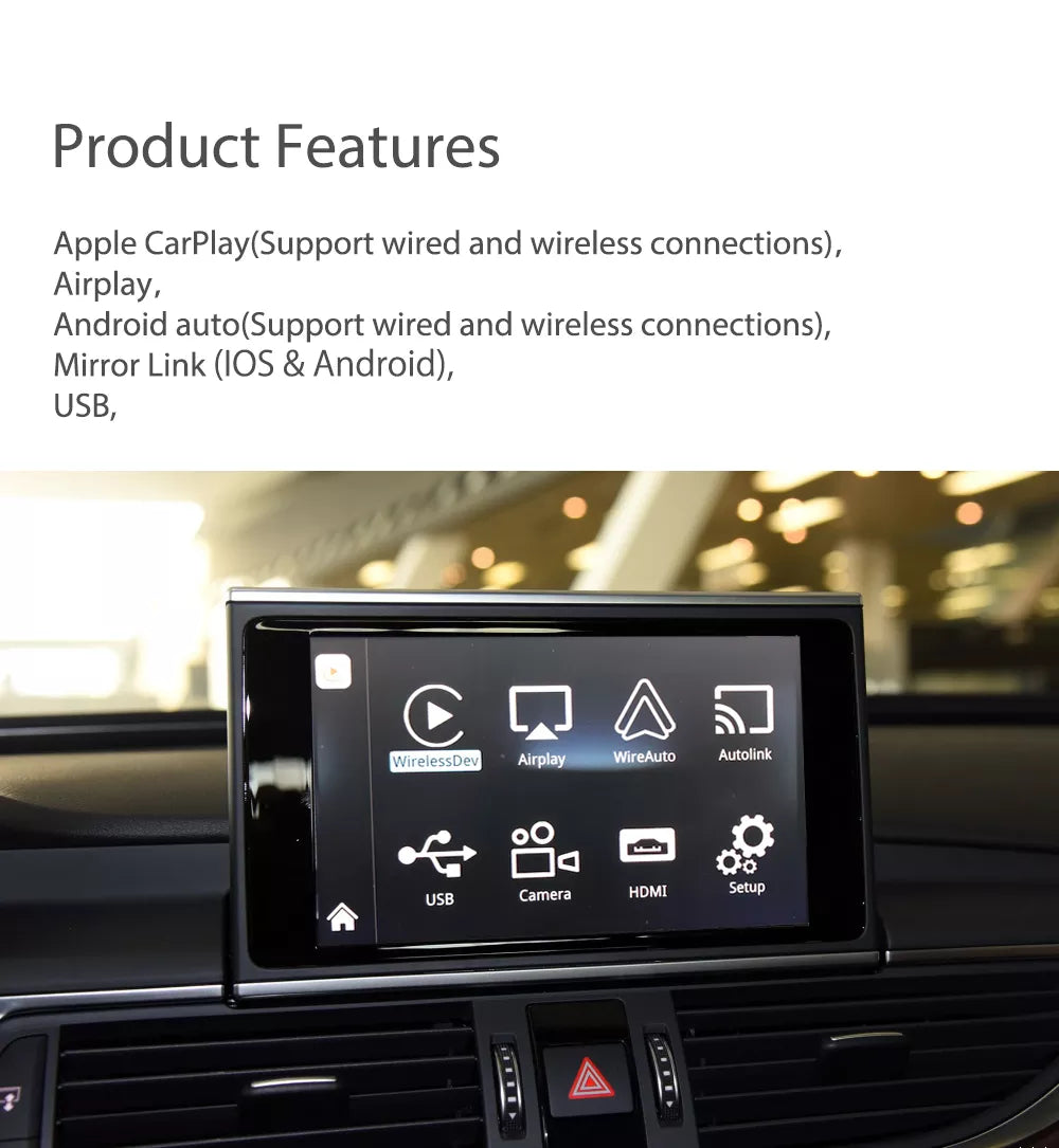 Pour Audi A5 8T 8F avec Mmi Autoradio DAB+ USB Bluetooth sans Fil Apple  Carplay
