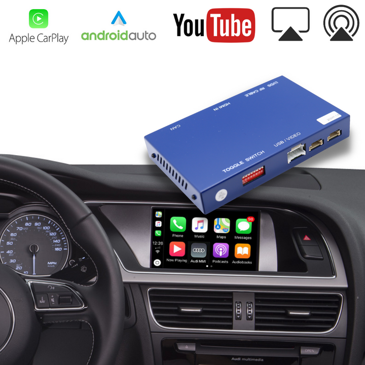 Syncsonic Premium For Audi Wireless Apple CarPlay Retrofit Android Auto Decoder Integration