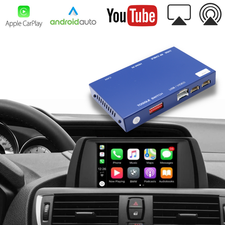 Syncsonic Premium For BMW Wireless Apple CarPlay Retrofit Android Auto Decoder Box NBT CIC EVO Original Screen car audio product